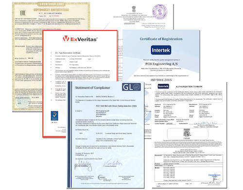 Fully certified vibration monitors and sensors made in Denmark